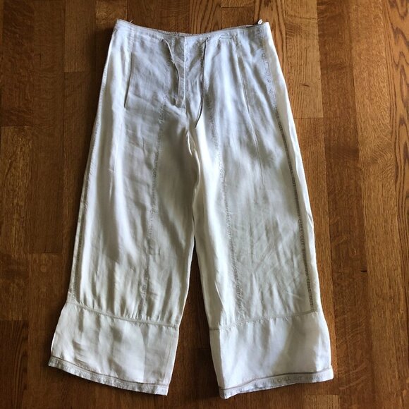 annette gortz Pants - Annette Gortz Linen "Chill Out" Linen Wide Leg Crop Pant size 36